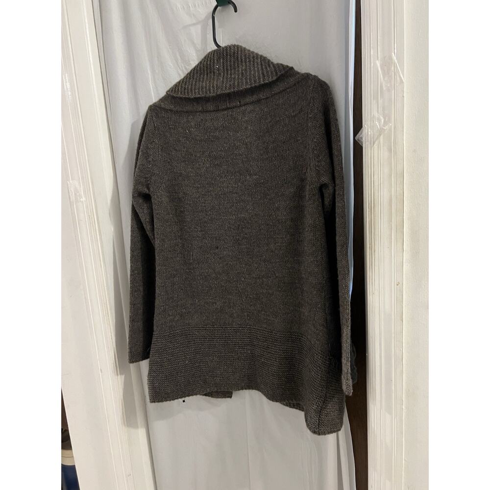 Mary Firenze Made In Italy Gray Open Cardigan Wool Alpaca Blend Sz M - Picture 7 of 7